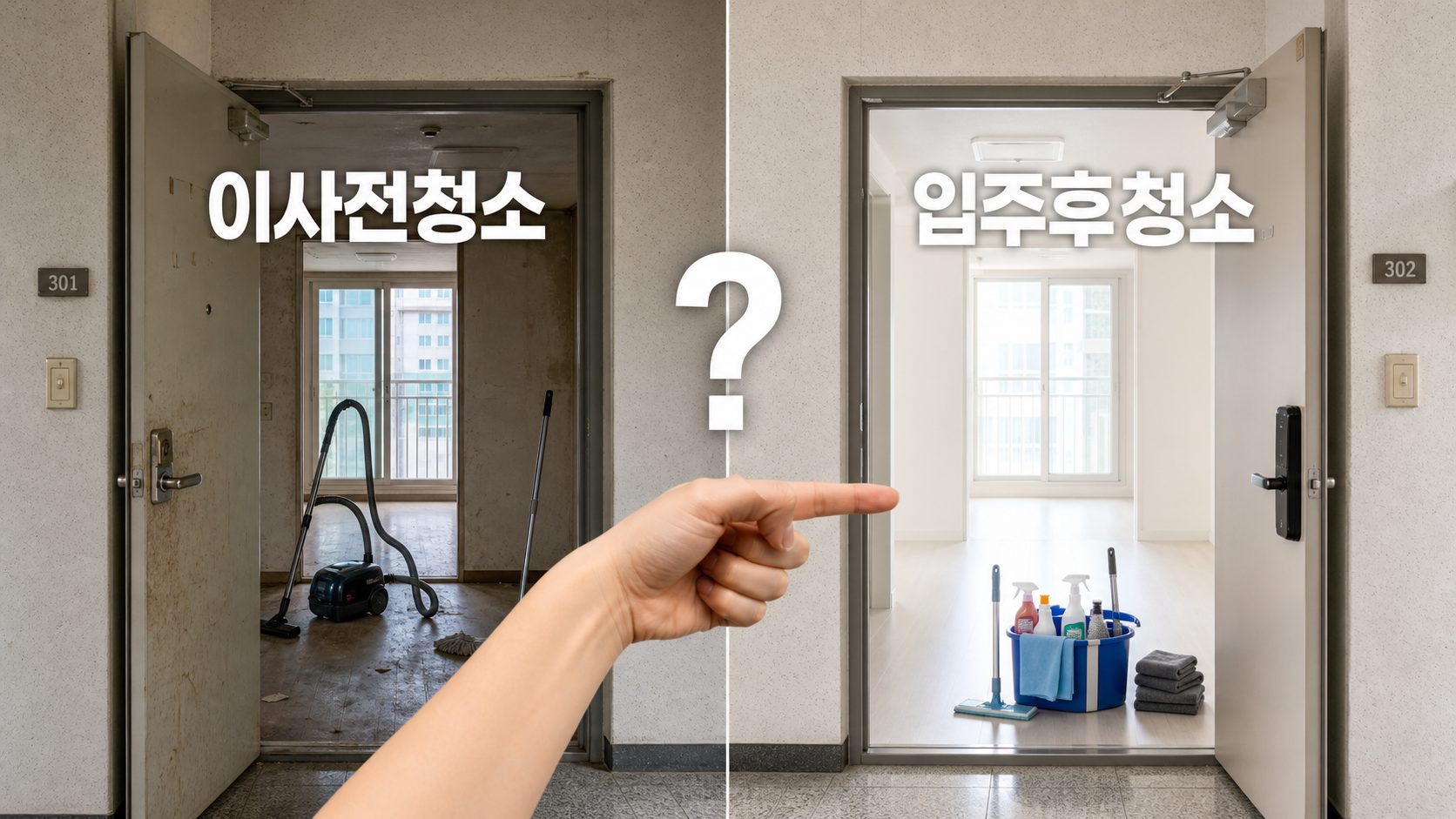 이사전청소와 입주후청소 중 어떤 걸 먼저 해야 할까요