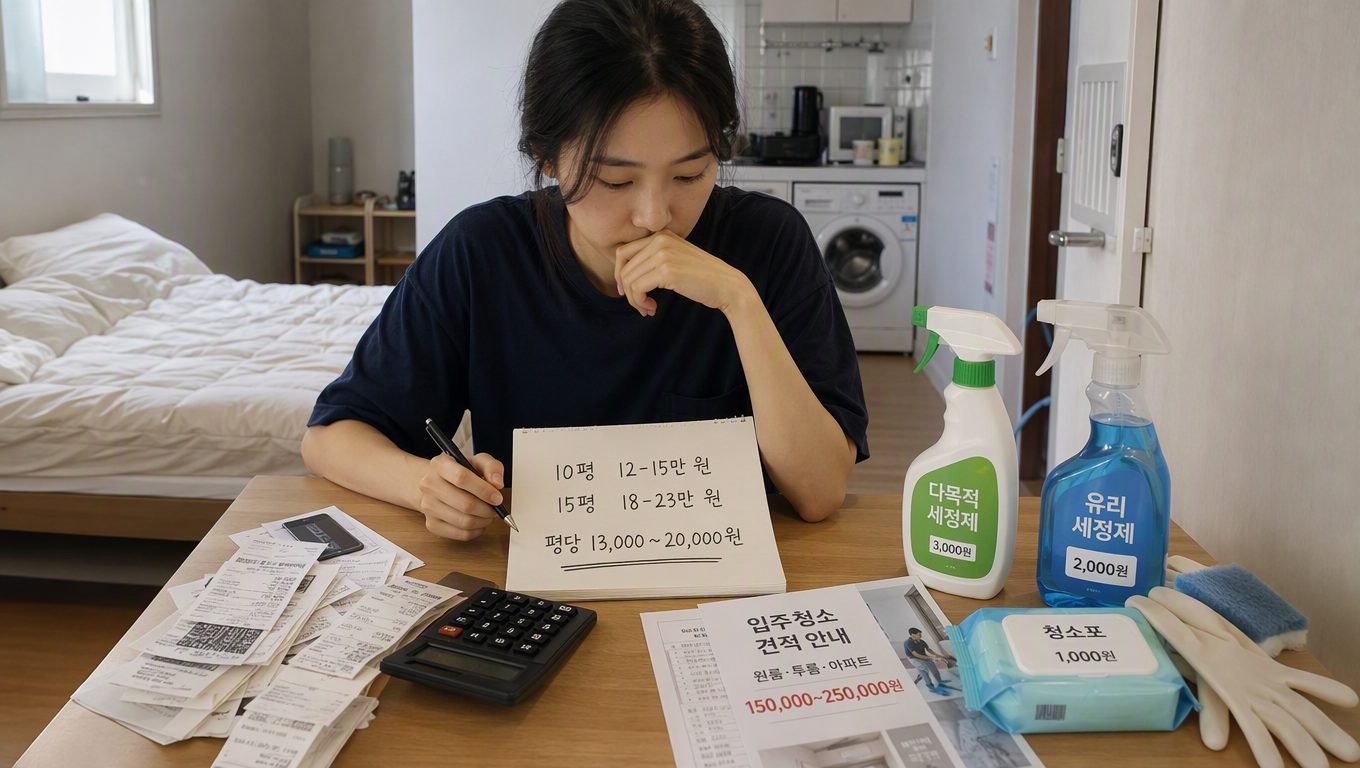 원룸입주청소 비용과 업체 선택 기준