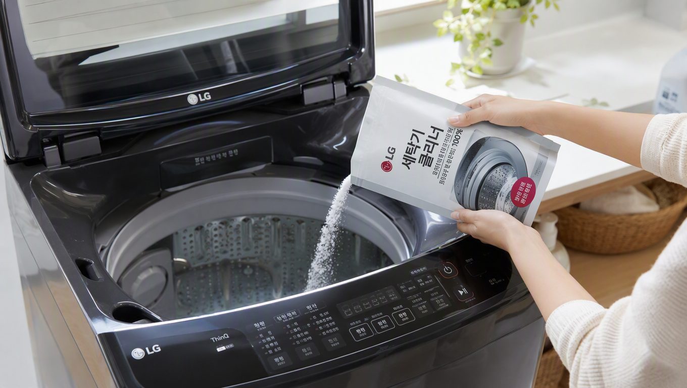 LG 통돌이 세탁기 청소 방법은 무엇인가요?