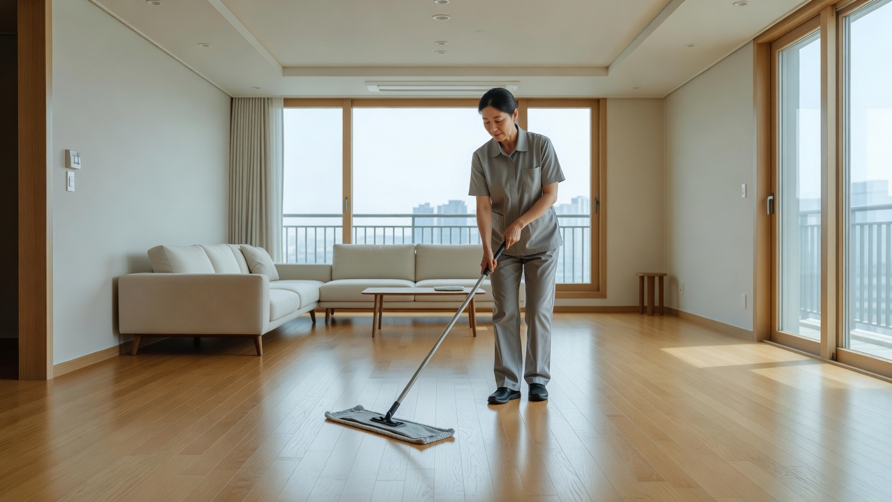 입주청소가격이 평수에 따라 달라지는 아파트 청소 현장