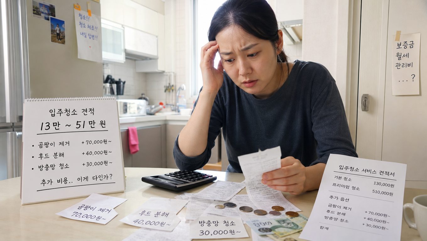신림동입주청소 추가 비용 항목과 A/S 보장 방식